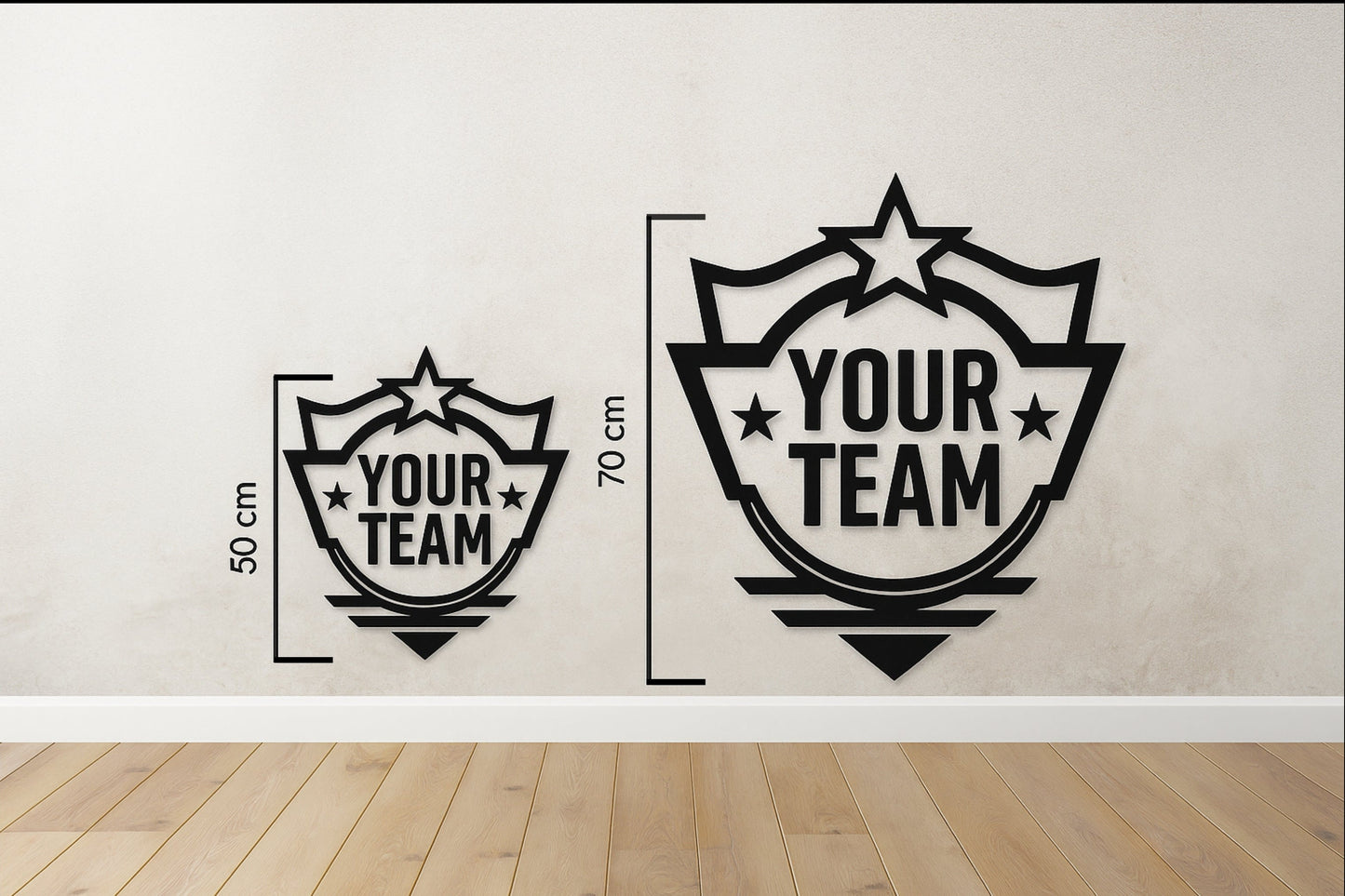 Your Favorite Teams Logo – Gift for Sports Fans & Clubs Metal Wall Art