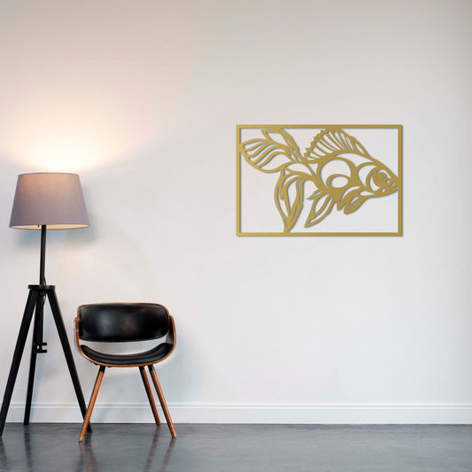 Swimming Upstream Metal Wall Decor | Motivational Fish-Inspired Sculpture