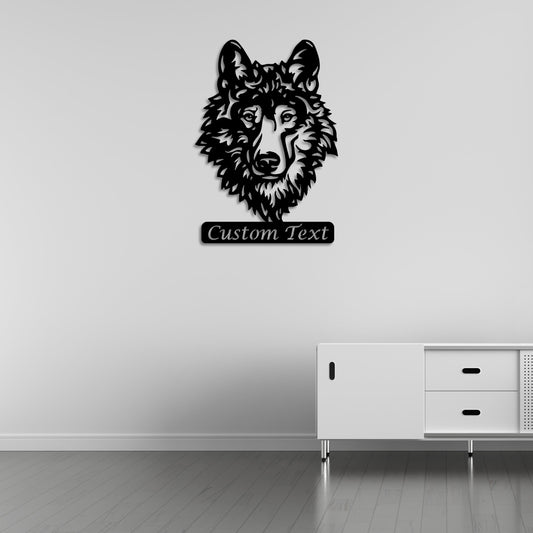 Regal Wolf Metal Wall Decor | Powerful Wildlife-Inspired Sculpture