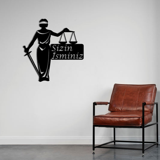 Scales of Honor Metal Wall Decor | Elegant Symbol of Justice