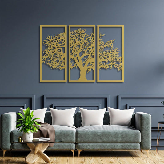 From Earth to Heaven Tree Metal Wall Decor | Symbolic Nature Sculpture