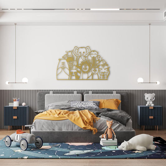 Forest Whimsy Metal Wall Decor | Playful Nature Sculpture