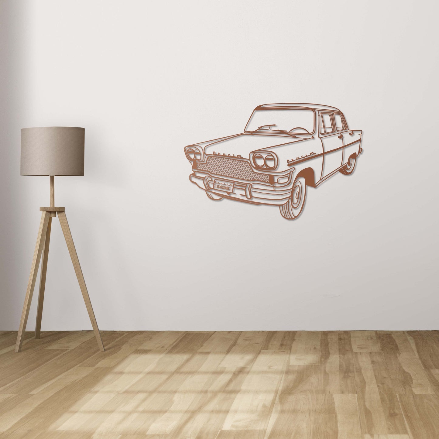 Devrim Icon: Turkish Classic Car Metal Wall Sculpture