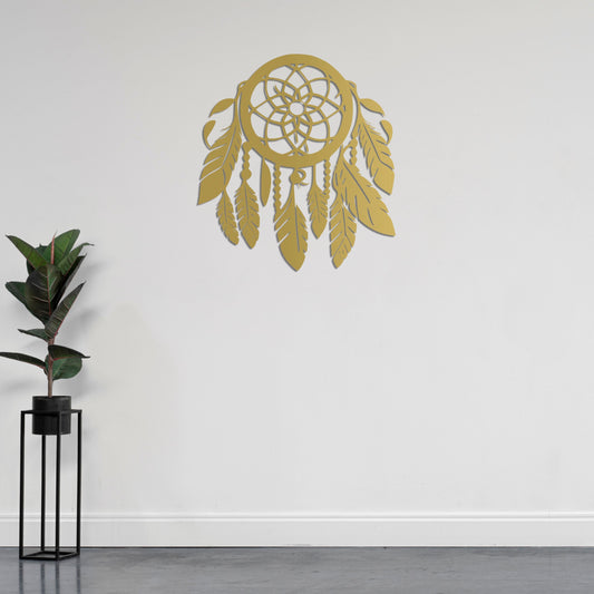 Boho Dream Metal Wall Decor | Spiritual Dreamcatcher Art Sculpture