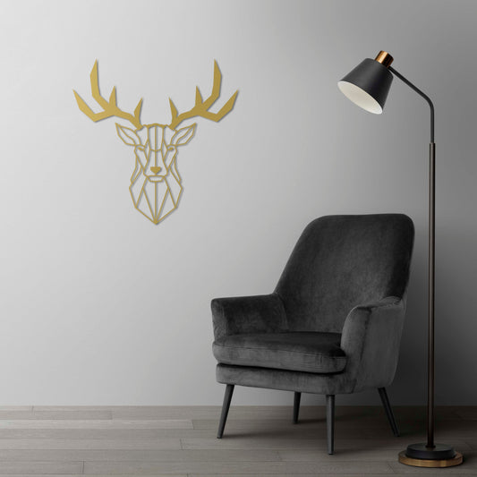 Graceful Deer Metal Wall Decor | Elegant Wildlife-Inspired Wall Sculpture