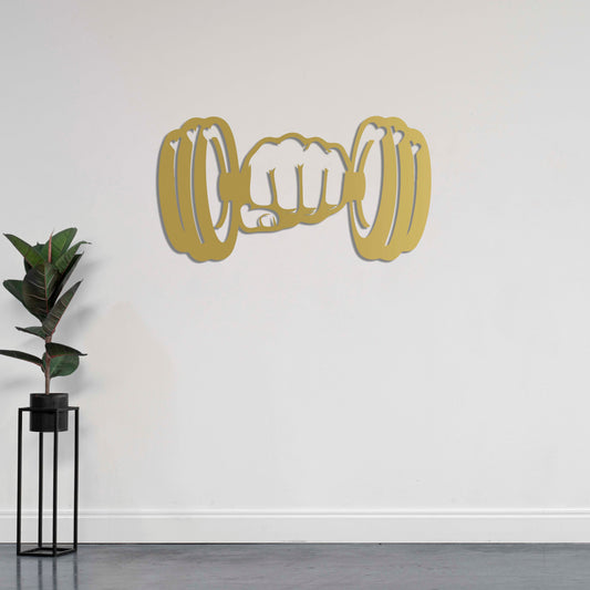 Pulse of Strength – Abstract Metal Wall Sculpture