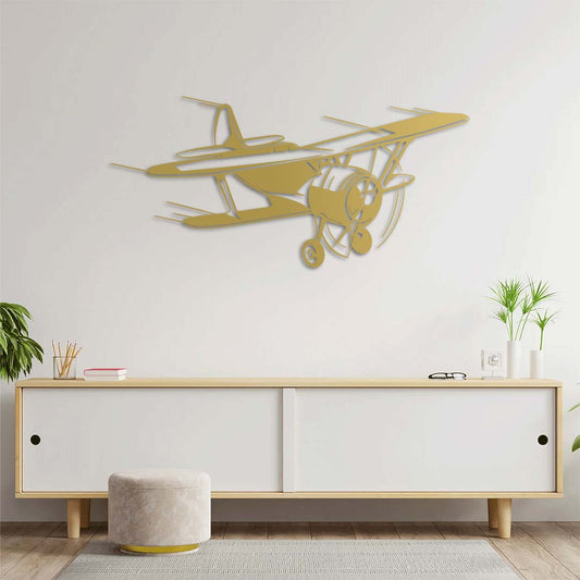 Speed in Silence | Modern Aircraft Metal Wall Sculpture