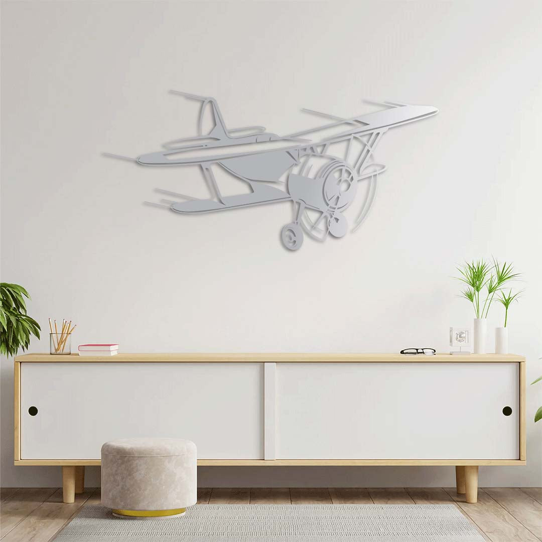 Speed in Silence | Modern Aircraft Metal Wall Sculpture