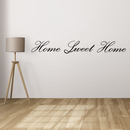 Inspirational Home Sweet Home quote metal wall sculpture decor