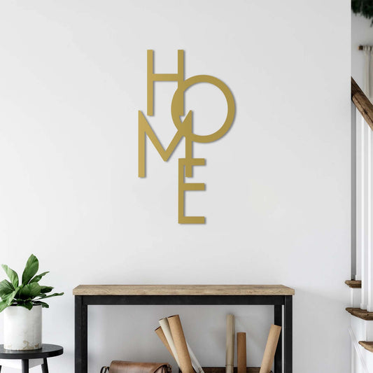 HOME Metal Wall Art | Modern Welcome Sign