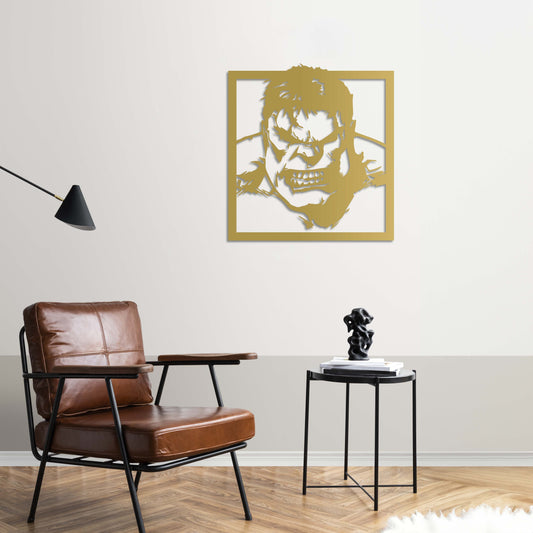 Hulk Smash Metal Wall Decor | Powerful Superhero Sculpture