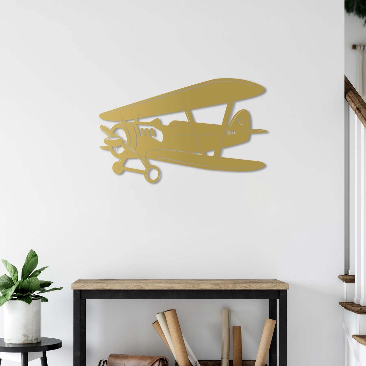 Wings of Legacy | Hürkuş Aircraft Metal Wall Sculpture