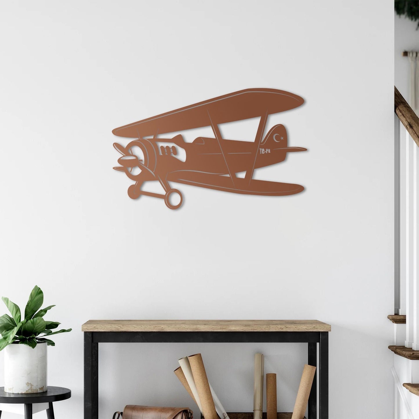 Wings of Legacy | Hürkuş Aircraft Metal Wall Sculpture