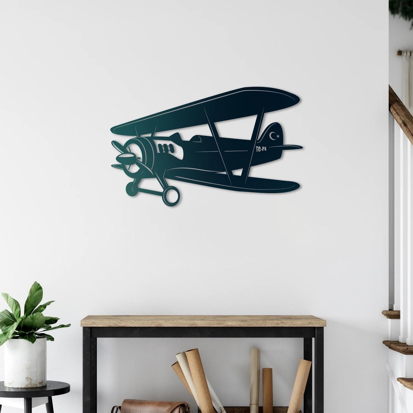 Wings of Legacy | Hürkuş Aircraft Metal Wall Sculpture
