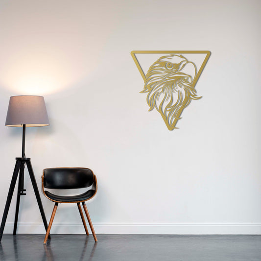 Piercing Eagle Gaze Metal Wall Decor | Powerful Wildlife-Inspired Sculpture