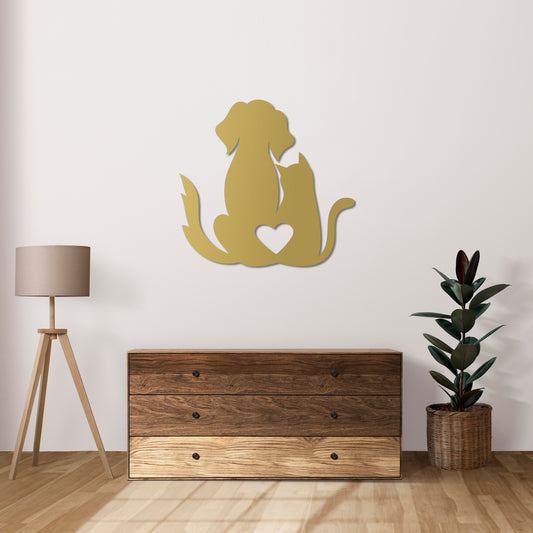 Devotion in Harmony Metal Wall Decor | Emotional Connection Sculpture