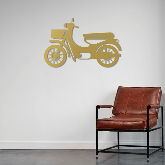 Vespa Vibes | Retro Moped Metal Wall Accent