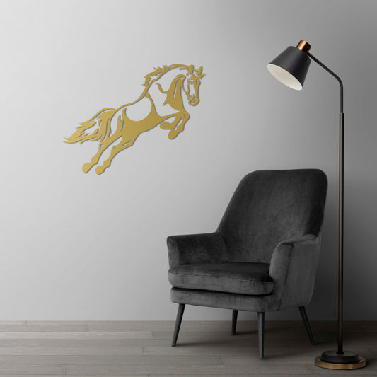 Run Wild – Free Spirit Horse Metal Wall Sculpture