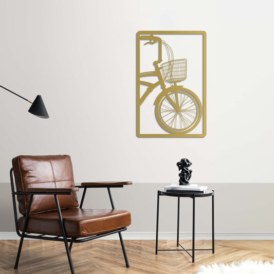 Urban Explorer Metal Wall Decor | Modern Bike, City-Inspired Wall Sculpture