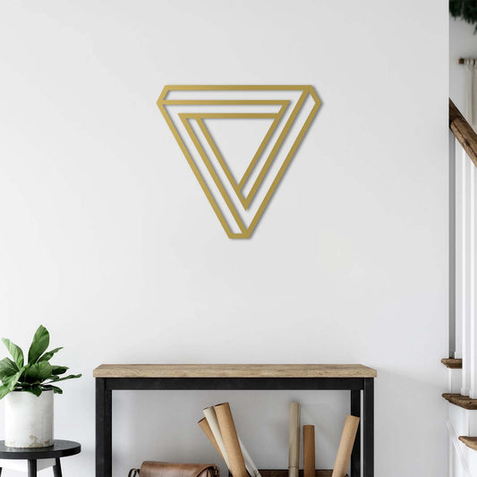 Endless Form | Modern Infinity Triangle Wall Sculpture