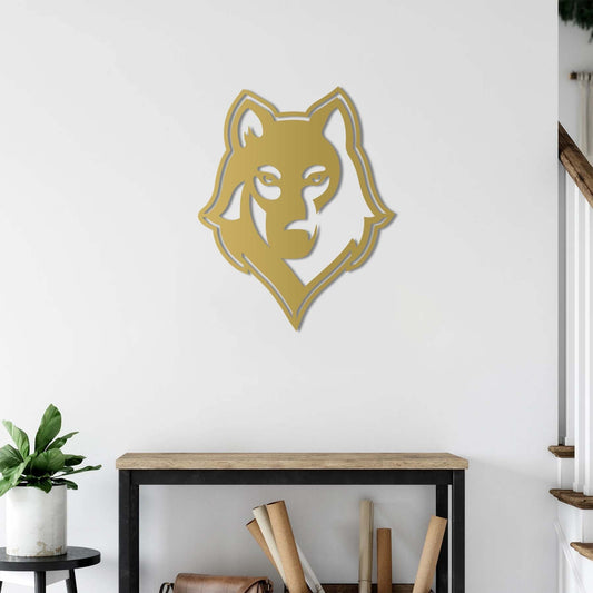 Howl of the Wild | Wolf Silhouette Metal Wall Sculpture