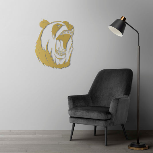 Quiet Soul, Strong Heart | Panda Metal Wall Sculpture