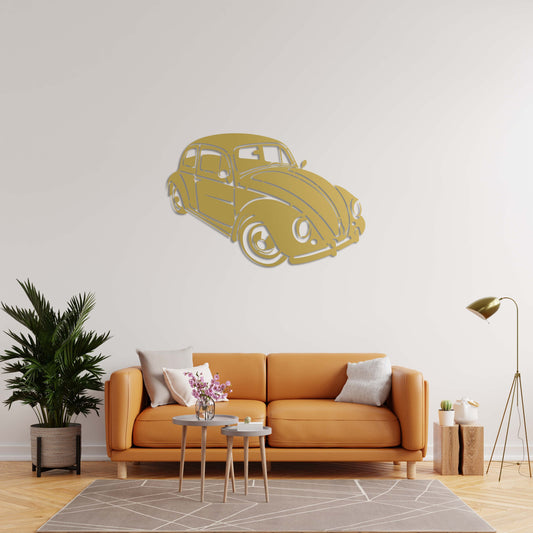 Volkswagen Beetle | Timeless Joy in Retro Metal Wall Art