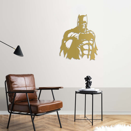 Batman Emblem Metal Wall Decor | Heroic Symbol Wall Sculpture