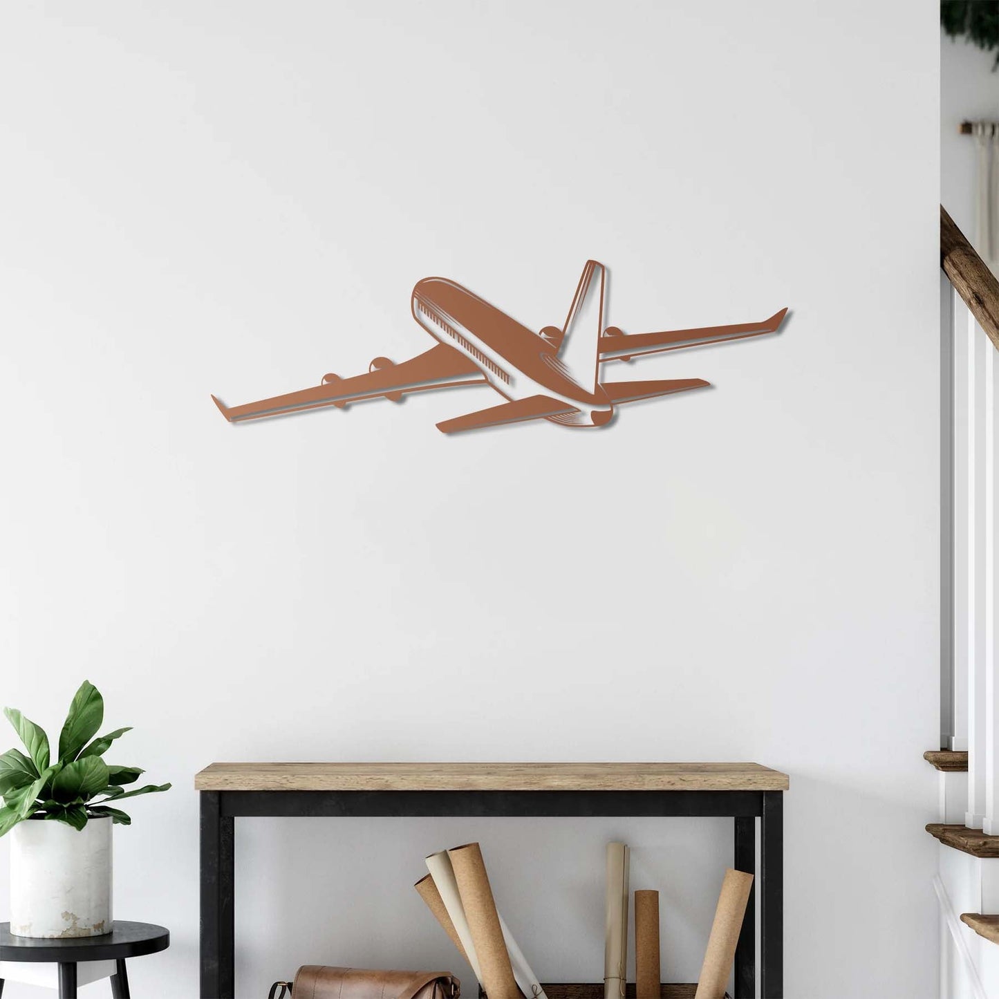 Passenger Airplane Wall Art | Journey of the Skies in Metal Form