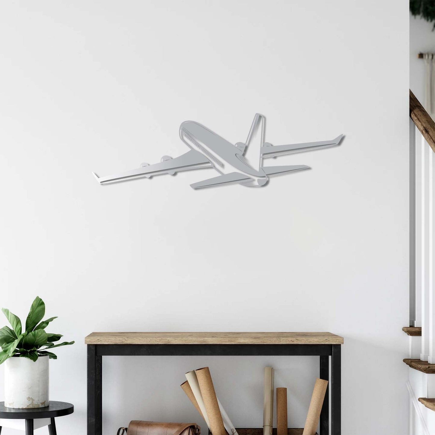 Passenger Airplane Wall Art | Journey of the Skies in Metal Form