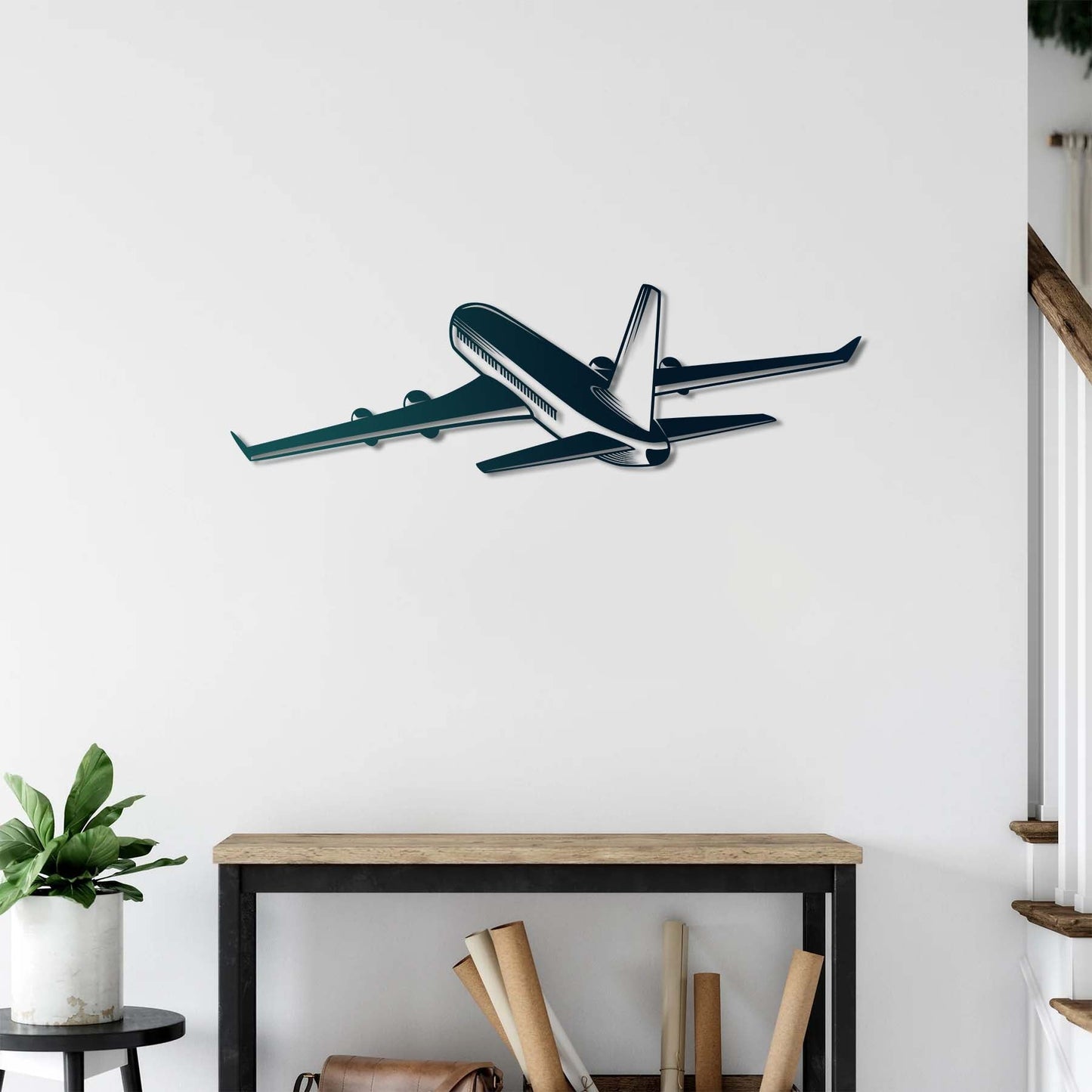 Passenger Airplane Wall Art | Journey of the Skies in Metal Form