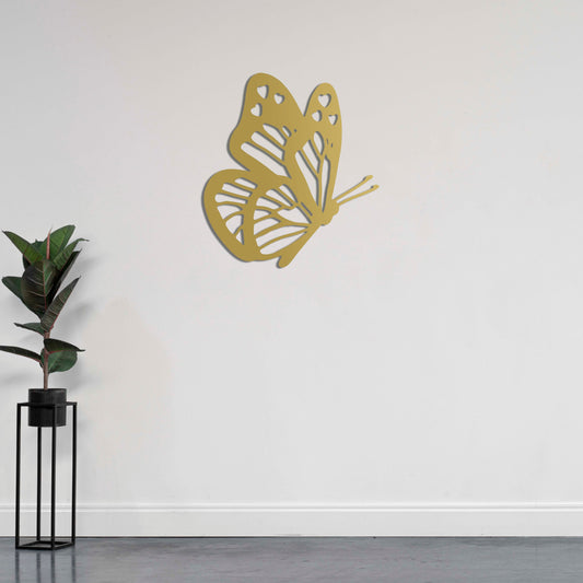 Elegant Butterfly Metal Wall Decor | Graceful Symbolic Sculpture