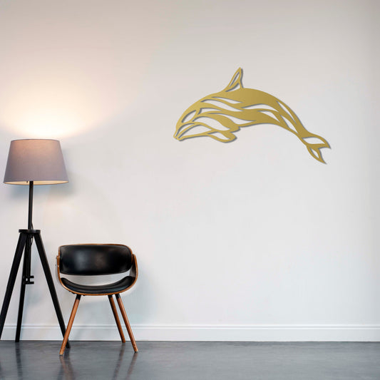 Dance of the Waves | Dolphin Metal Wall Sculpture