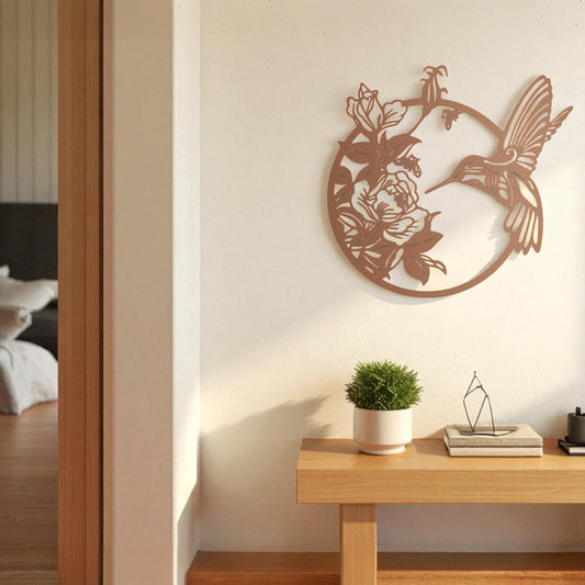 Messenger of Spring Bird Metal Wall Art | Nature-Inspired Decorative Sculpture