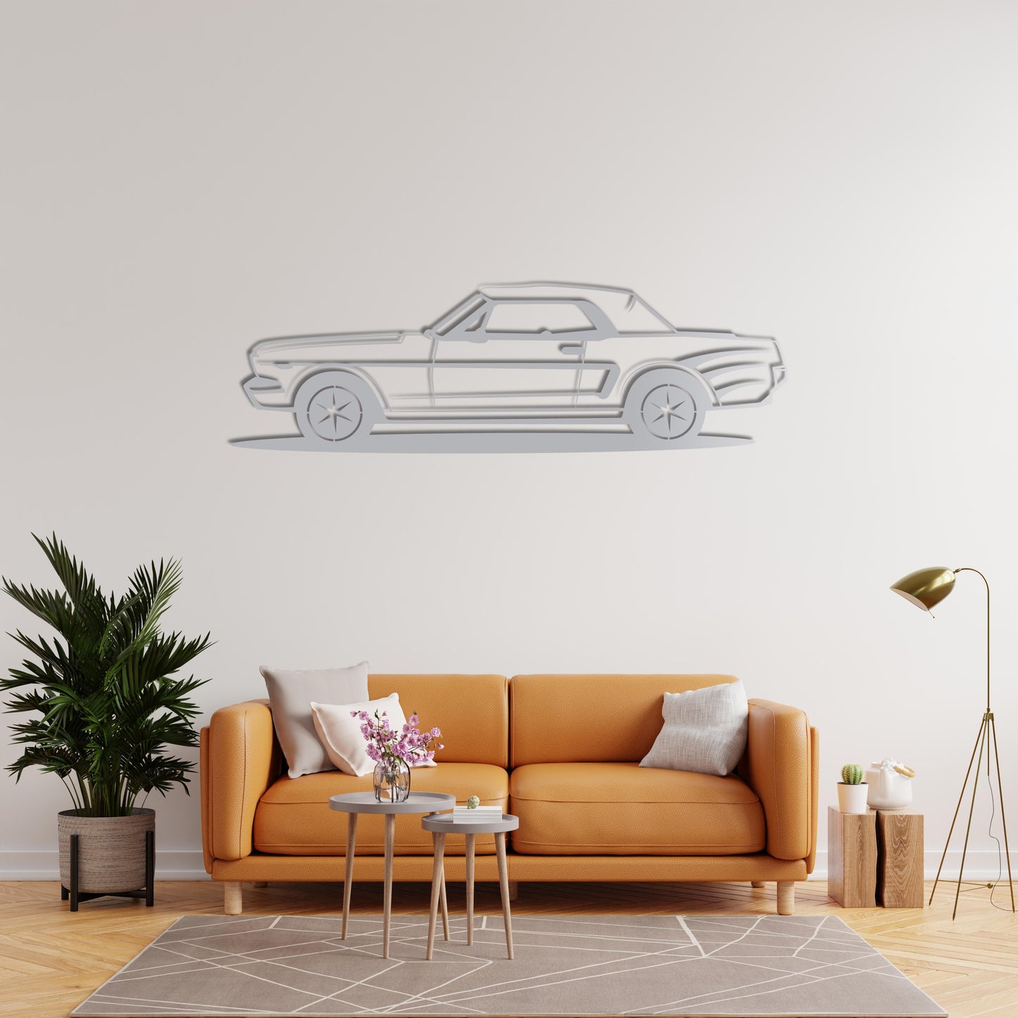 Unleash the Legend: Classic Mustang Metal Wall Masterpiece