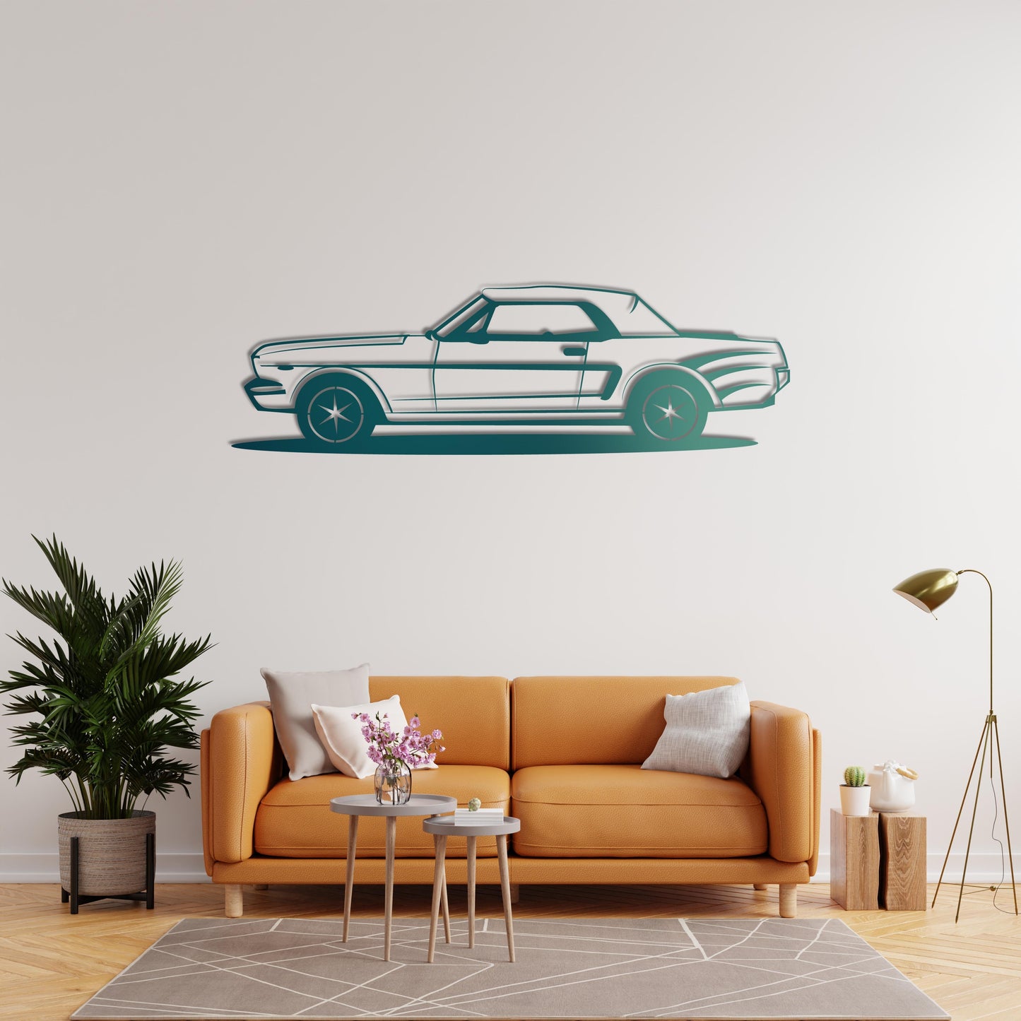 Unleash the Legend: Classic Mustang Metal Wall Masterpiece