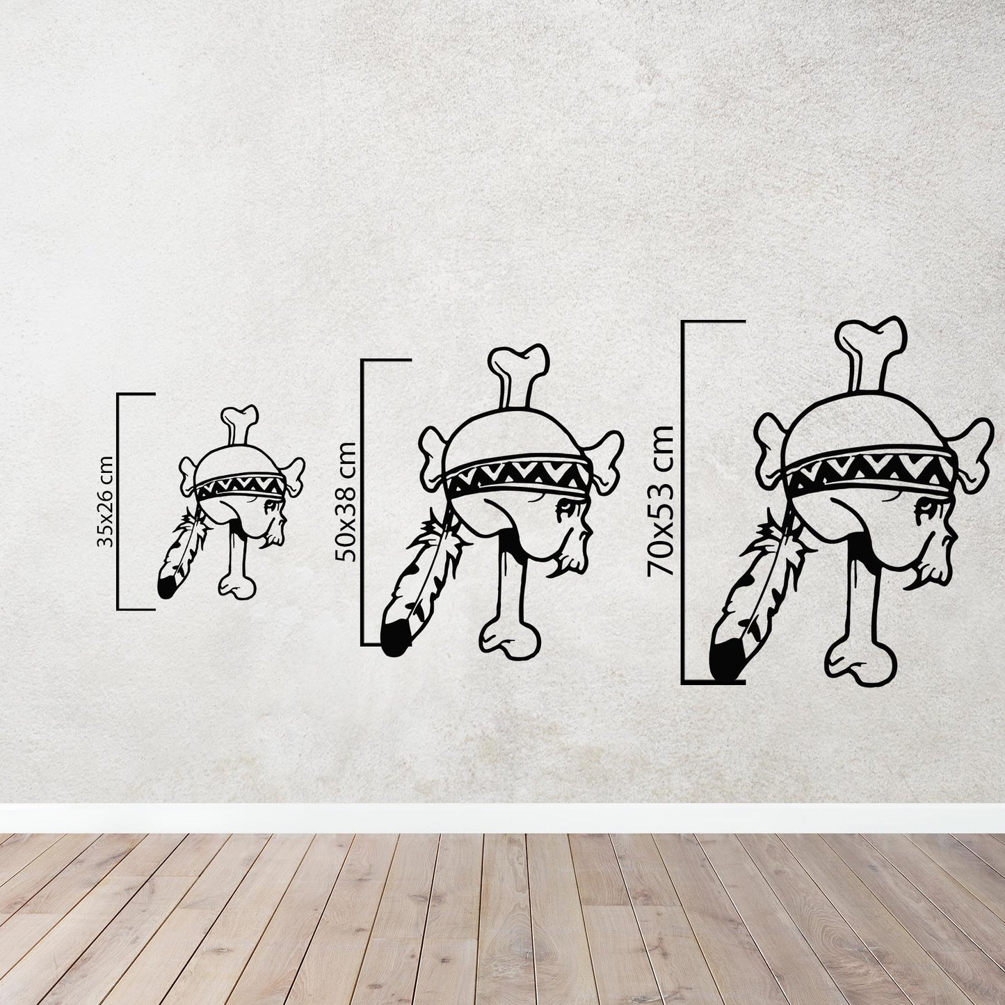 Spirit of the Ancestors | Tribal Skull Metal Wall Art