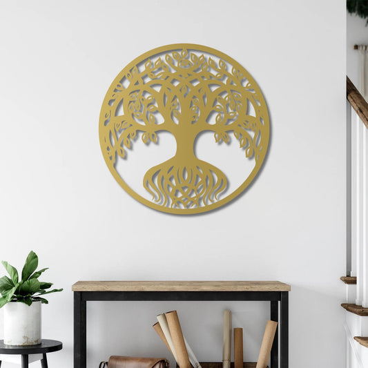 Circle of Life | Nature-Inspired Tree Metal Wall Art