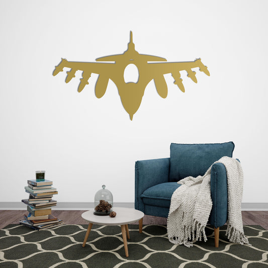 Military Jet Metal Wall Decor | Bold Aviation-Inspired Sculpture
