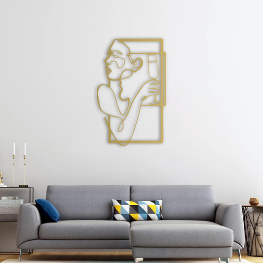 Fearless Toast Metal Wall Decor | Bold Contemporary Art Piece