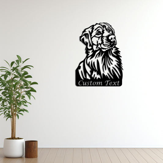 Devoted Companion Metal Wall Decor | Heartwarming Dog-Inspired Sculpture