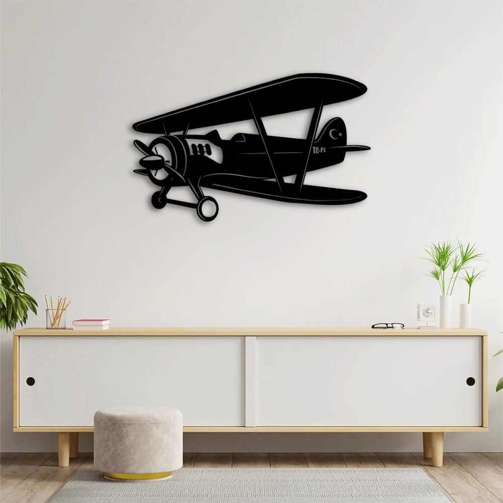 Wings of Legacy | Hürkuş Aircraft Metal Wall Sculpture