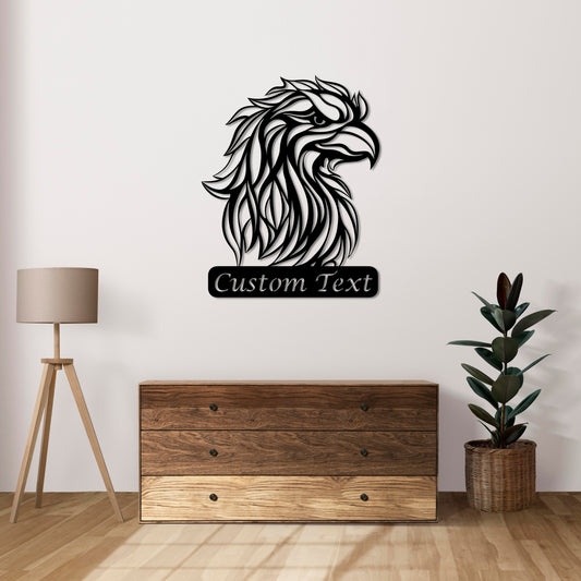 Majestic Eagle Metal Wall Decor | Symbolic Wildlife Art Sculpture