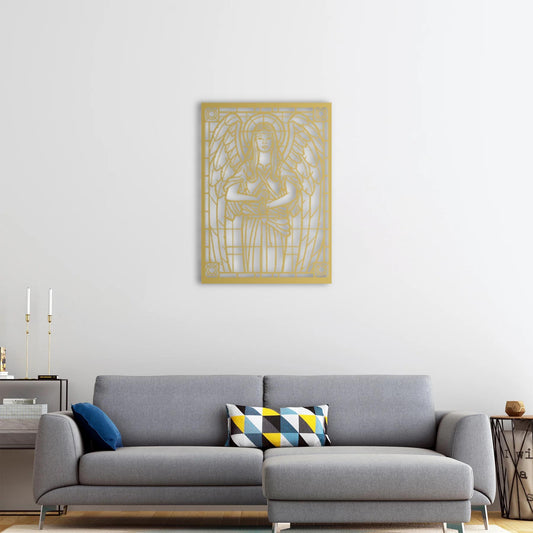 Guardian of Calm Metal Wall Decor | Tranquil Artistic Sculpture