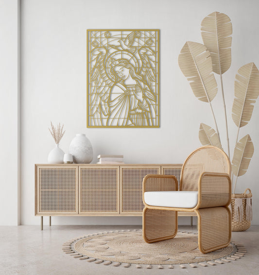 Silent Glow Metal Wall Decor | Graceful Artistic Sculpture