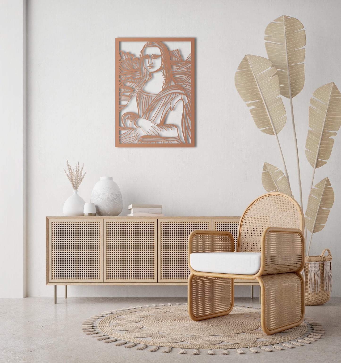 Timeless Mona Lisa Metal Wall Decor | Classic Renaissance Art Piece