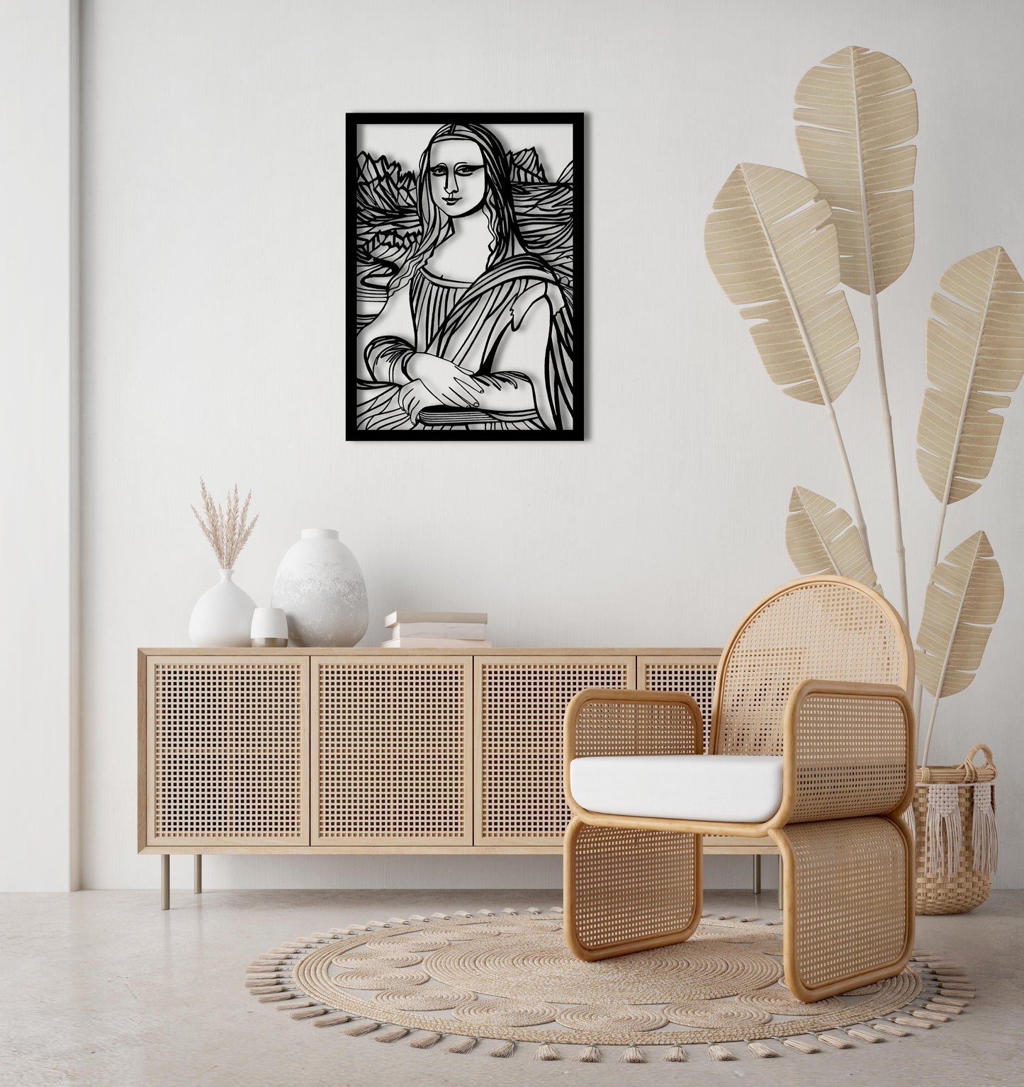 Timeless Mona Lisa Metal Wall Decor | Classic Renaissance Art Piece