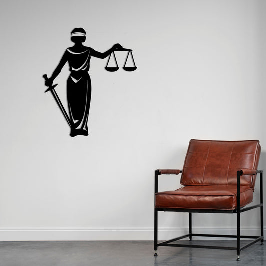 Scales of Honor Metal Wall Decor | Elegant Symbol of Justice