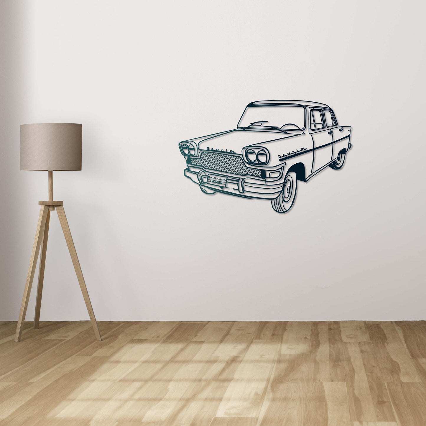 Devrim Icon: Turkish Classic Car Metal Wall Sculpture