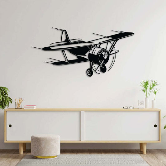 Speed in Silence | Modern Aircraft Metal Wall Sculpture